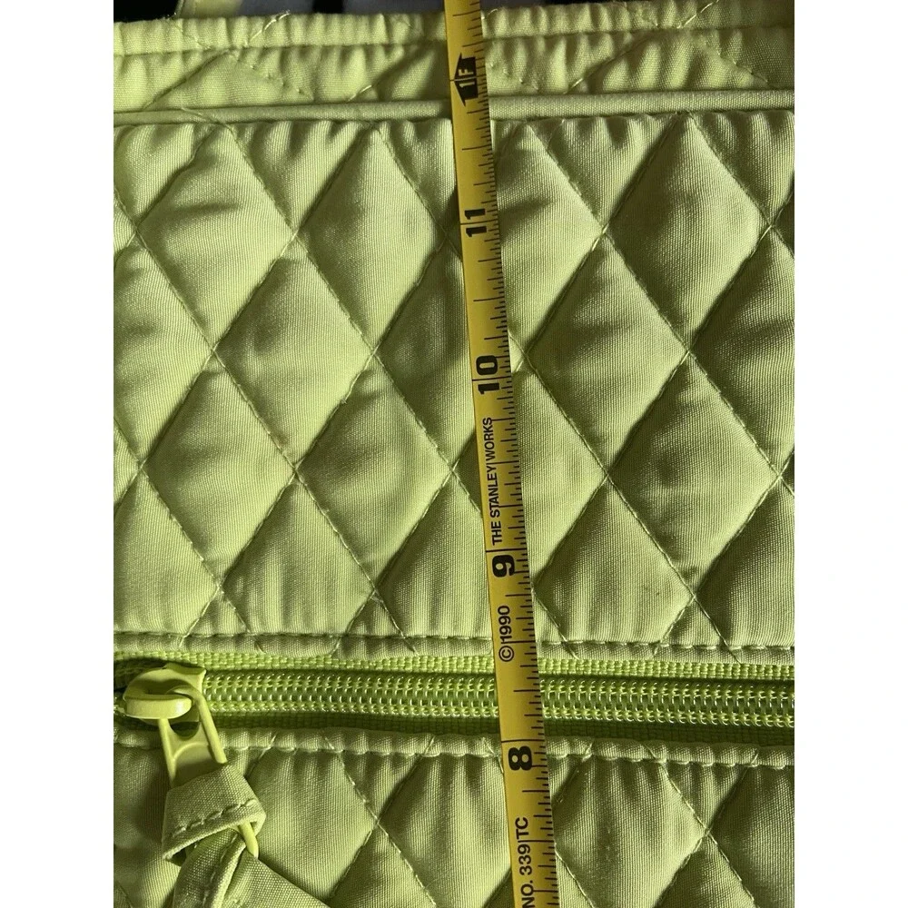 Vera Bradley Commuter Laptop Case Bag Shoulder Strap Key Lime Microfiber Large